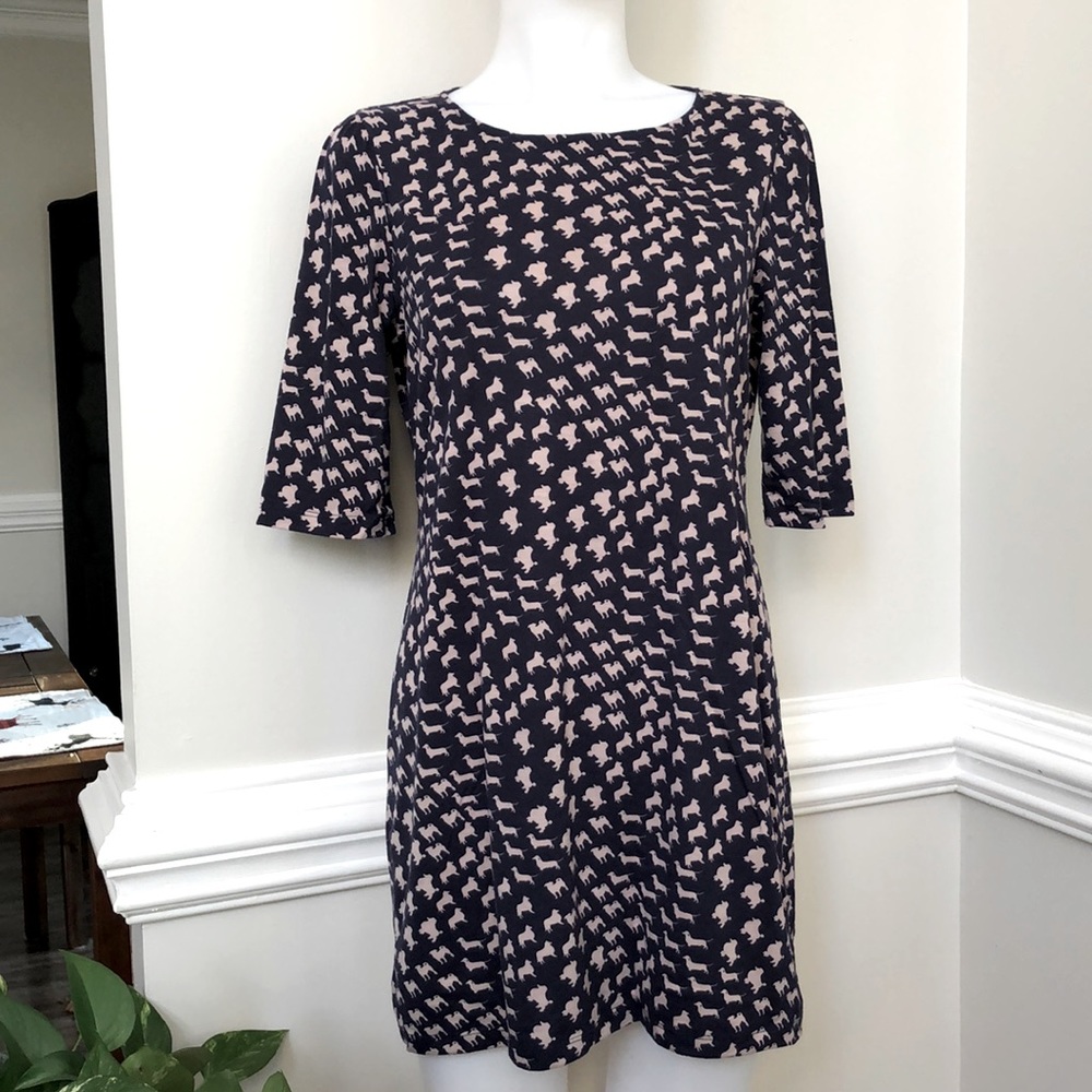 Dorothy Perkins Dog Shift Dress US Size 8 UK Size 12
